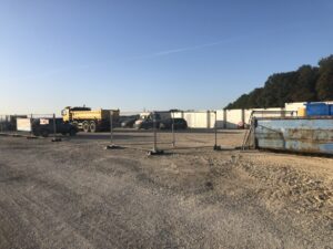 Réunion de chantier sur le parc Éolien - les Hauts de la Rigotte- Parc de 6 Éoliennes (Durée des travaux estimés 15 mois)